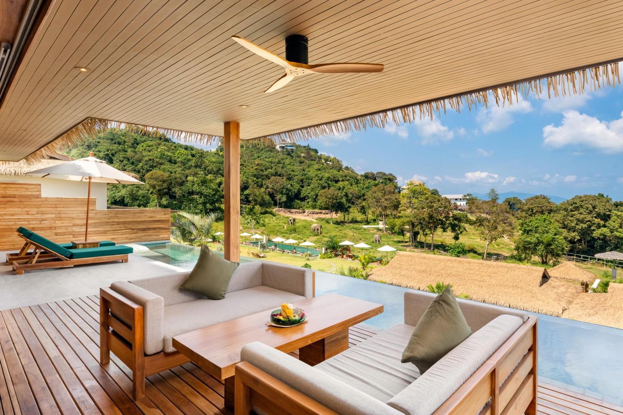 Wild Cottages Elephant Sanctuary Resort Amphoe Koksamui Eksteriør bilde